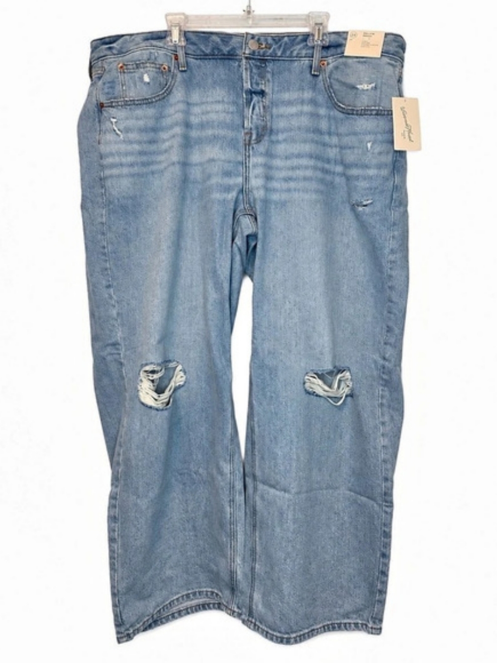 Universal Thread Co. 90s Low Baggy Distressed Blue Jeans Waist 20 NWT